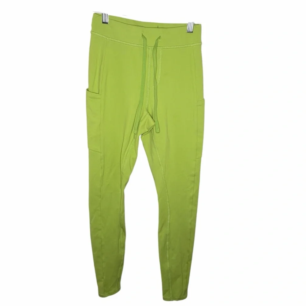 ALO‎ Yoga 7/8 High-Waist Checkpoint Leggings in Green Apple